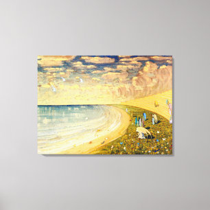 Impressão Em Tela Anjos (Paraíso) Mikalojus Ciurlionis