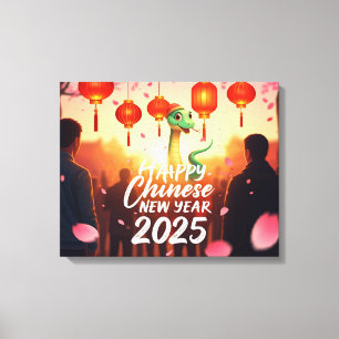 Impressão Em Tela Ano Novo Chinês Cobra