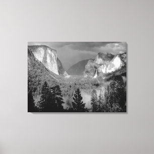 Impressão Em Tela ANSEL ADAMS - Yosemite Vale, Temporal (1949)