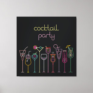Impressão Em Tela Antecedentes do Cocktail