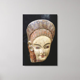 Impressão Em Tela Antefix com uma cabeça fêmea, de Cerveteri
