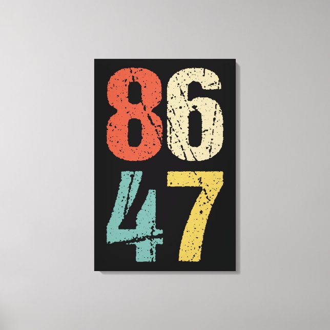 Impressão Em Tela Anti-Trump - 86 47 I (Frente)