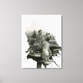 Impressão Em Tela Antiga Arte do Tabuleiro de Fotografias