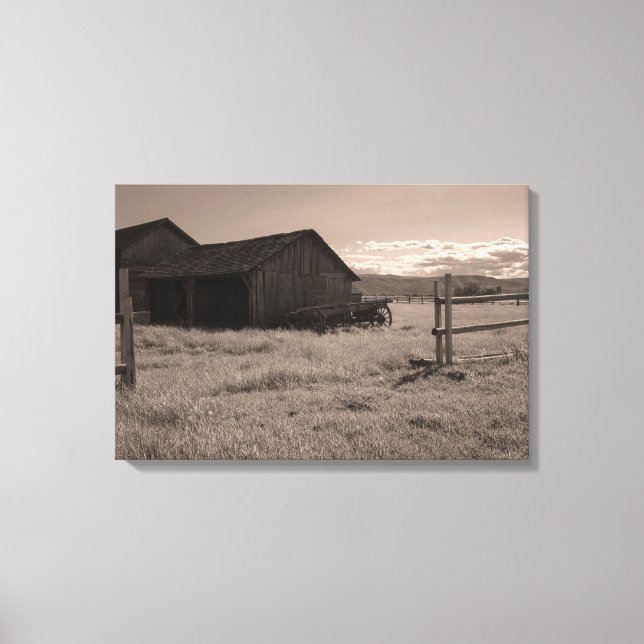 Impressão Em Tela Antiga fazenda Olmstead (Frente)