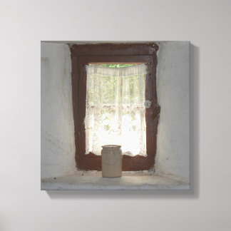 Impressão Em Tela Antiga janela da cozinha irlandesa
