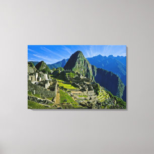 Impressão Em Tela Antiga Machu Picchu, último refúgio do 2