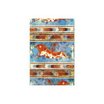 Antigo Minoan Creta Fresco