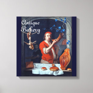 IMPRESSÃO EM TELA ANTIQUE OVEN BAKER, COMPRO DE PÃO DE BAKERY