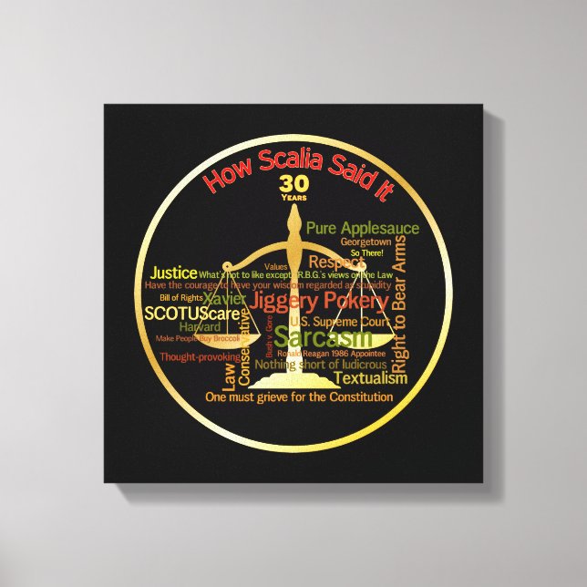 Impressão Em Tela Antonin Scalia Supremo Tribunal cita - Advogado (Frente)