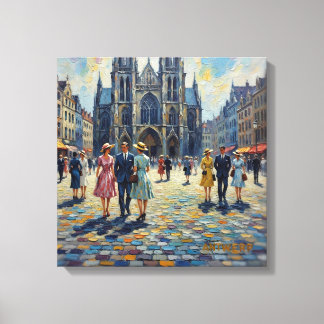 Impressão Em Tela Antwerp Belgium Cathedral Square Home Decor