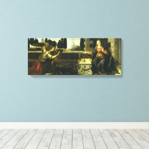 Impressão Em Tela Anunciação de Leonardo da Vinci
