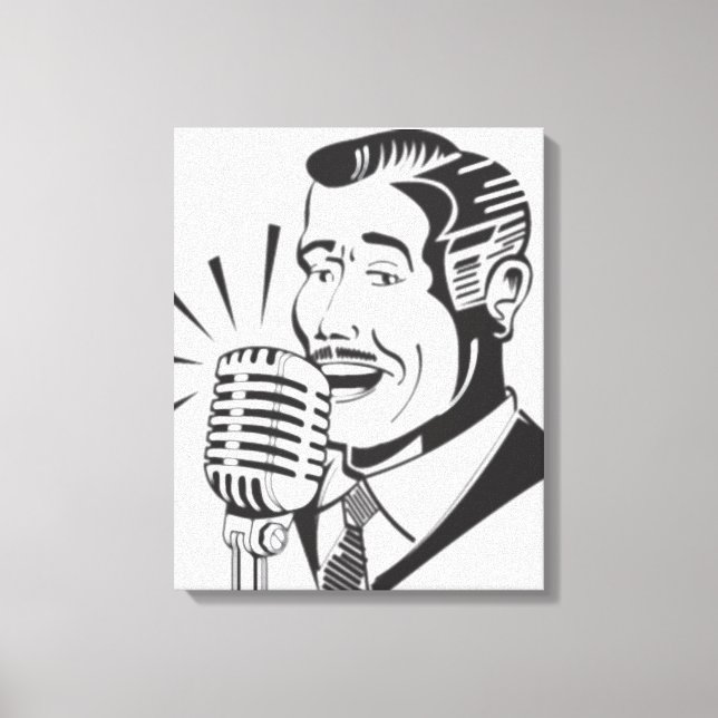 Impressão Em Tela Anunciante de rádio (Frente)