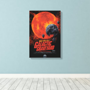 Impressão Em Tela Anúncio de Filme de Horror SciFi, Cemitério Galáti