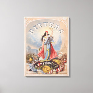 Impressão Em Tela Anúncio Vintage Para Bitters Vendidos Pela S. S. W