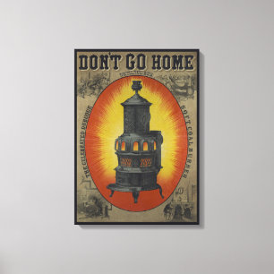 Impressão Em Tela Anúncio Vintage Para Queimador De Carvão Suave Dub