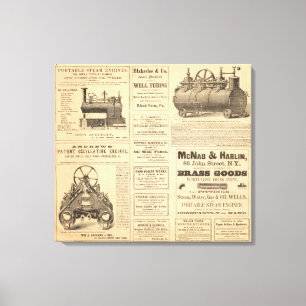 Impressão Em Tela Anúncios do New York Oil