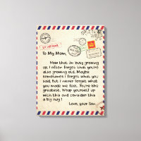 Ao Meu Filho Presente, Mãe E Filho, Carta De Amor