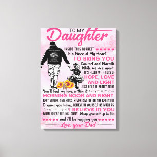 Impressão Em Tela Ao Meu Presente De Aniversário Filha, Bonito Pres