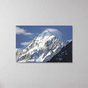 Impressão Em Tela Aoraki Monte Cook, Mackenzie Country, Sul