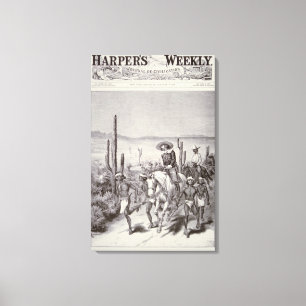 Impressão Em Tela Apache Scouts dirige patrulha do exército na perse