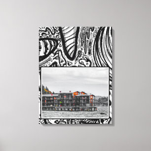 Impressão Em Tela Apartamentos à margem de água