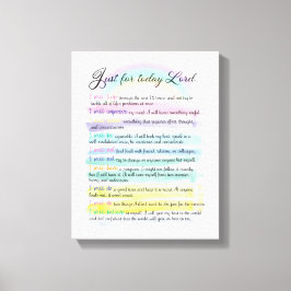 Impressão Em Tela Apenas por hoje, Senhor