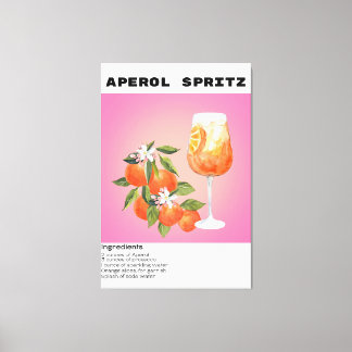 Impressão Em Tela Aperol Spritz Cocktail Recebe Mercado de Flor Lara