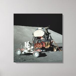 Impressão Em Tela Apollo 17 - A aterragem de lua equipada final