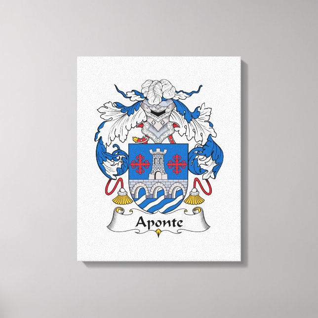 Impressão Em Tela Aponte Family Crest (Frente)
