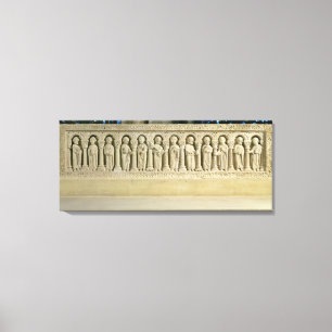 Impressão Em Tela Apóstolos sob arcadas, alivio cinzelado, c.1150