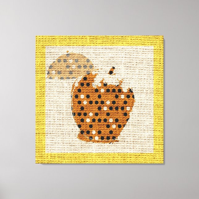 Impressão Em Tela Apple Fine Art em Burlap Linen Jute (Frente)