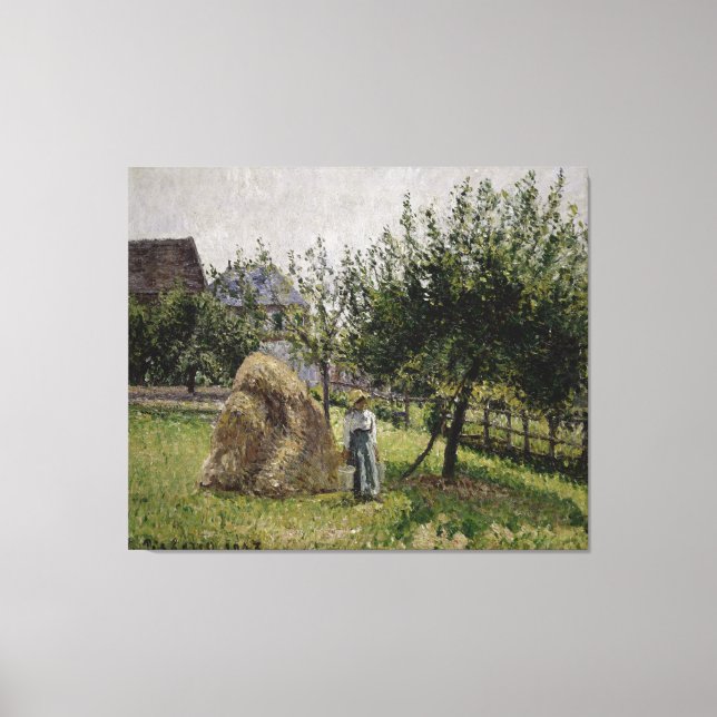 Impressão Em Tela Apple Trees em Eragny | Sunny Morning (Frente)