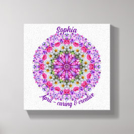 Impressão Em Tela April Birth Flower Personalizada Daisy Mandala Art