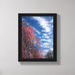 Impressão Em Tela April Sky com Philippians 4:4