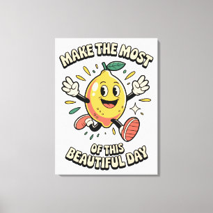Impressão Em Tela Aproveite ao Máximo – Arte de Poster de Limão