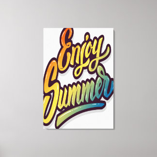 Impressão Em Tela Aproveite o verão