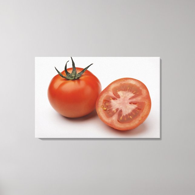 Impressão Em Tela Aproximação de dois tomates (Frente)
