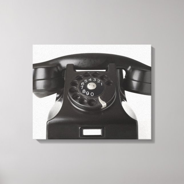 Impressão Em Tela Aproximação de um telefone rotativo (Frente)