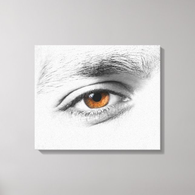 Impressão Em Tela Aproximação dos olhos humanos (Frente)