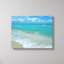 Aqua Bright Blue Beach Waves