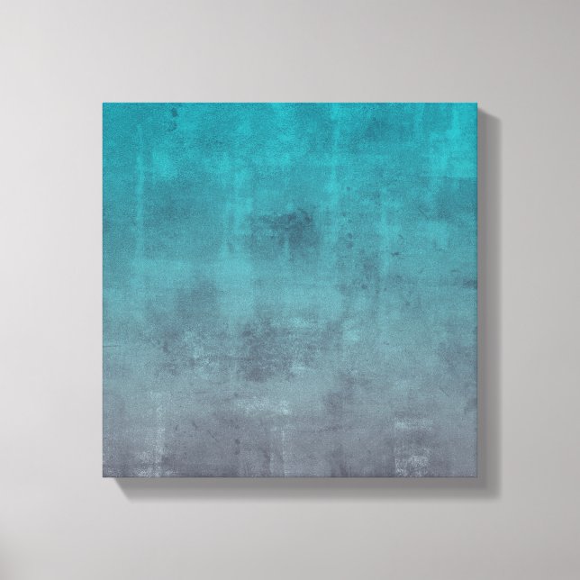 Impressão Em Tela Aqua Green Cinza rustic stone efeito Abstrato (Frente)