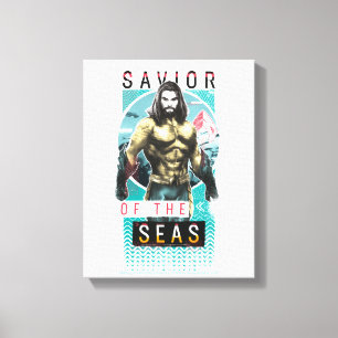 Impressão Em Tela Aquaman "Salvador Dos Mares" — Gráfico Modernist