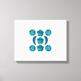 Impressão Em Tela Aquamarine Motif