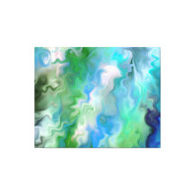 Aquamarine pacífico Abstrato 1.7