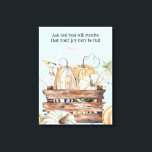 Impressão Em Tela Aquarela Cai Pumpkins Com Bíblia De Alegria Verso<br><div class="desc">Abas de Quebra de Aquarela com Bíblia de Joia Verso Tela Impressão</div>