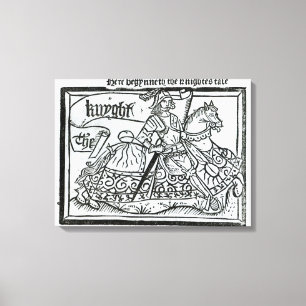 Impressão Em Tela "Aqui Begynneth o Knightes Tale