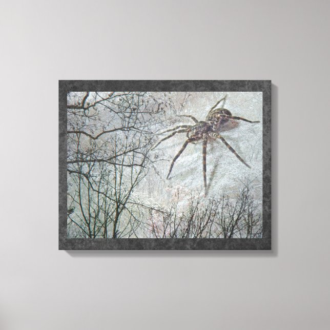 Impressão Em Tela Aranha Descendente (Frente)