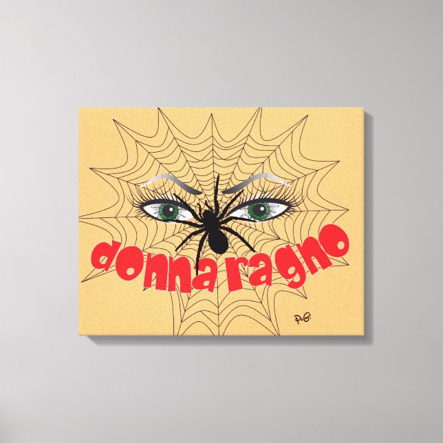 Impressão Em Tela Aranhas mulher pressão em linho de cunha (Frente)