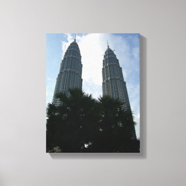 Impressão Em Tela arbusto de tela das torres petronas (Frente)