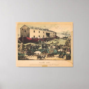 Impressão Em Tela Arca de Noah por Currier & Ives (1868-78)